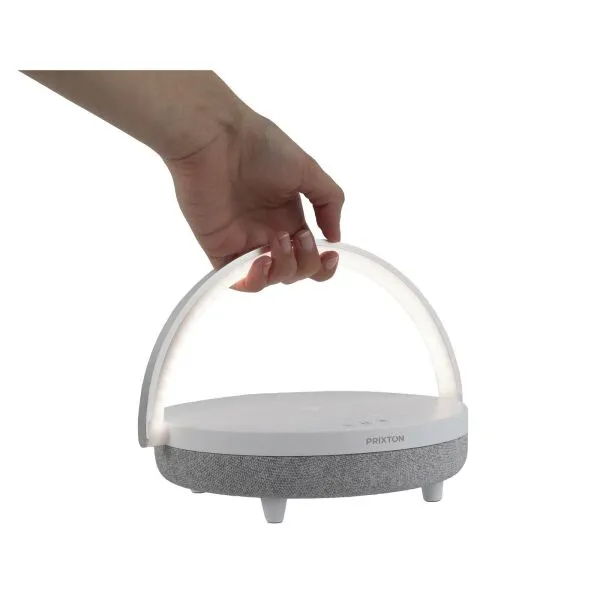 PRIXTON 4IN1 BLUETOOTH®SPEAKER VAN 10 W MET LEDVERLICHTING EN DRAADLOOS OPLAADSTATION